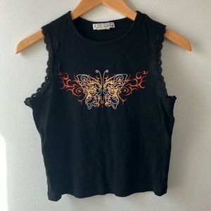 Self Esteem Crop Top Y2K Size Large